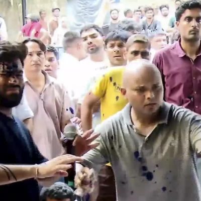 CJP protest: Ink hurled at Dipke as Sonam’s wife disputes HC hospitalisation order