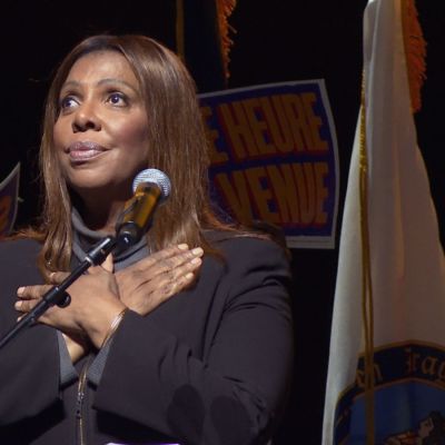 Rally held in support of Attorney General Letitia James ahead of arraignment on fraud charges