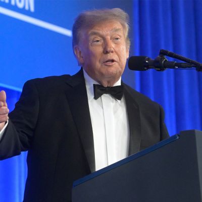 President Trump speaks at postponed White House Correspondents’ Dinner