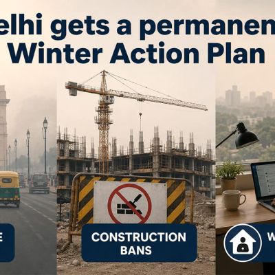 Explained: Delhis Winter Action Plan; Vehicle curbs, WFH, construction ban and more