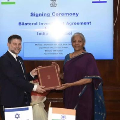 India-Israel Bilateral Investment Pact Comes Into Force