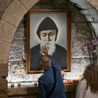 Saint Charbel: At tomb of Lebanon’s miracle saint, faithful await the pope