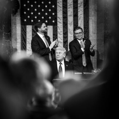 Trump delivers record-long address to Congress, highlights economic agenda