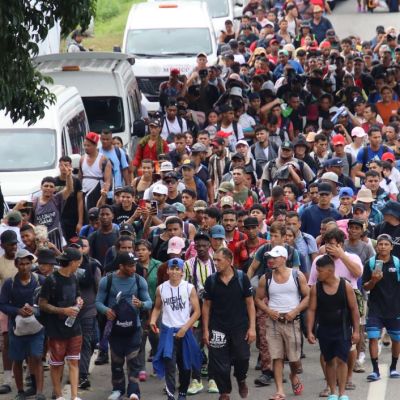 Hundreds of thousands of migrants are being held in southern Mexico…