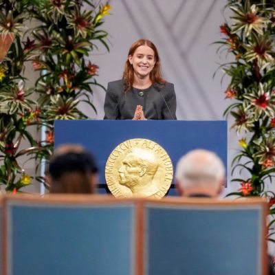 Daughter of Venezuela’s Machado accepts Nobel Peace Prize in her mother’s absence