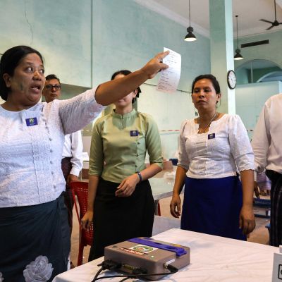 Tepid early turnout in Myanmar election as junta touts stability
