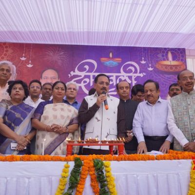 Delhi BJP hosts Diwali ‘Mangal Milan’, leaders extend festive greetings