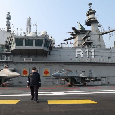 A special Diwali for PM Modi on onboard INS Vikrant