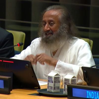 Sri Sri Ravi Shankar brings Lord Krishna’s lesson of meditation to UN – Mangalorean.com