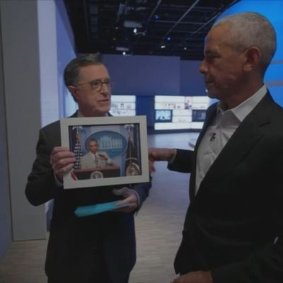 Colbert Portrays Obama As Pillar Of Executive Restraint, Fondly Recalls Tan Suit