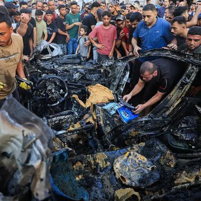 Israeli strike kills 8-year-old girl and her father in Gaza, medics say