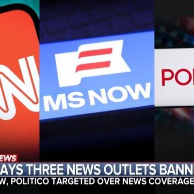 Network Evening News Shows Lead with Trump Bans of CNN, MS NOW, and Politico From WH