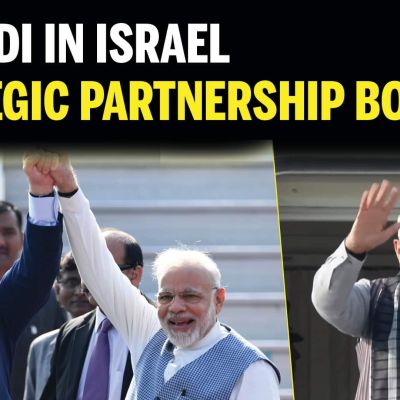 PM Modi Embarks On 2-Day Israel Tour, Knesset Illuminated In Tricolour