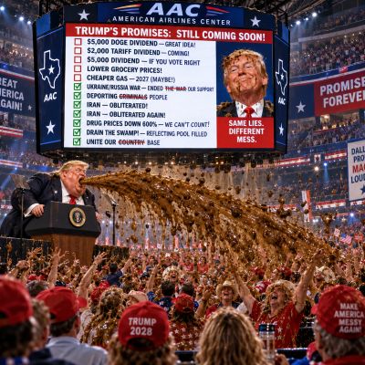 HOW MANY MORE TIMES WILL MAGA BATHE IN THE SHIT STORM OF LIES AND BROKEN PROMISES?
