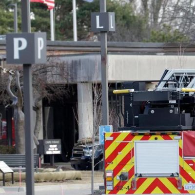 Assailant dead after ramming vehicle into Michigan synagogue