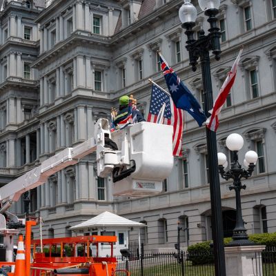 Down Under blunder: DC mistakenly raises Australian flags ahead of King Charles trip