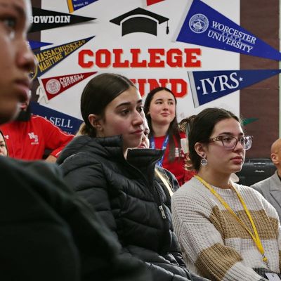 State ed. officials visit New Bedford High to talk free and more affordable college