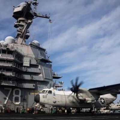 US aircraft carrier group arrives in Caribbean