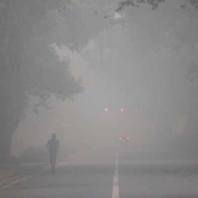 Thick smog blankets New Delhi as Diwali fireworks push pollution to hazardous levels
