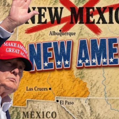 Trump’s at it again. This time he teases a whole state could be renamed