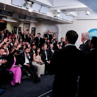 ‘We went under the table screaming’: reactions from the White House correspondents’ dinner shooting
