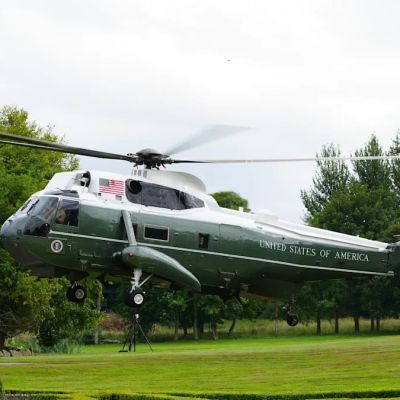 Donald Trump’s helicopter diverted to Luton airport