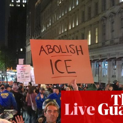 NY mayor and police distance themselves from Ice raids amid Chinatown protests – US politics live