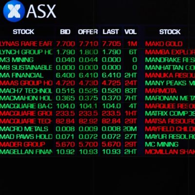 ASX climbs off lows but finishes in the red