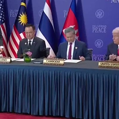 Thailand and Cambodia signed a peace agreement in Trump’s presence