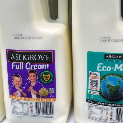 Tasmanian ‘Eco-Milk’ tests shoppers’ thirst for climate-friendly dairy