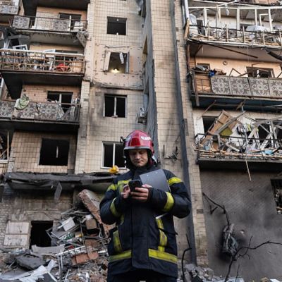 Russian strikes kill at least 3 as Kyiv hit in ‘ballistic missile attack’