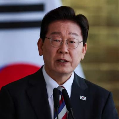 South Korea’s Lee urges peace talks with North Korea