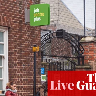 Pound falls as UK unemployment rate hits four-year high – business live