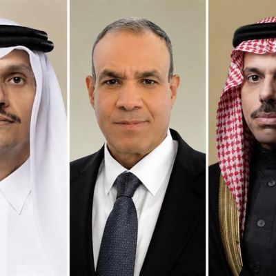 Egypt, Qatar, and Saudi FMs discuss efforts to reduce regional escalation