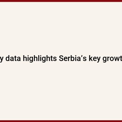 Preliminary data highlights Serbia’s key growth sectors in 2024