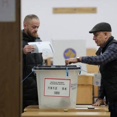 Kosovo voters cast ballots in a second attempt this year to elect a