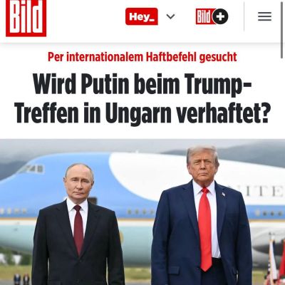 Sought by international arrest warrant”: “Will Putin be arrested at the Trump meeting in Hungary?