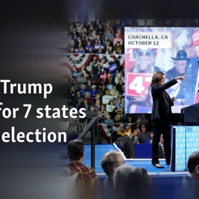 Harris, Trump battle for 7 states in final election sprint