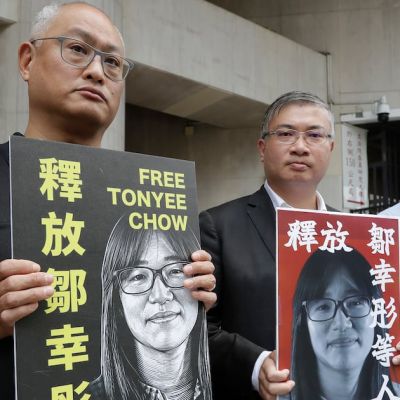 Hong Kong court sentences 3 Tiananmen vigil organizers to prison in national security case
