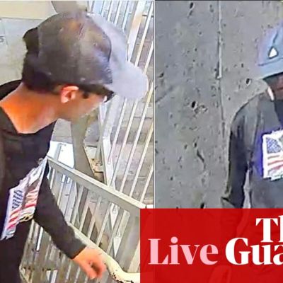 Charlie Kirk’s killer still at large as video of suspect released – live