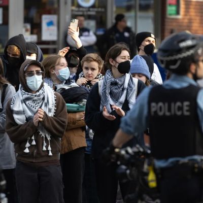 Masks are key tool against COVID-19. Should they be banned for war protesters?