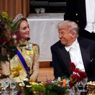In pictures: Donald Trump lauds ‘radiant and healthy’ Kate at lavish state banquet