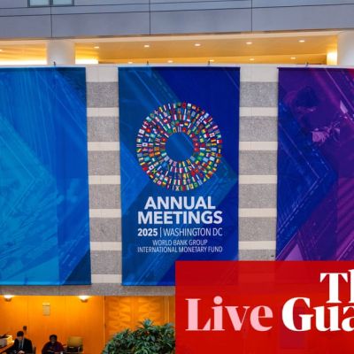 Rachel Reeves to pitch UK as ‘beacon of stability and growth’ at IMF, amid budget pressure – business live