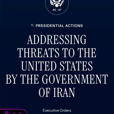 The US imposes duties of 25% on all countries trading with Iran