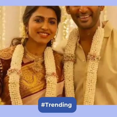 Vishal and Sai Dhanshika announce engagement, leaving fans curious about the effect of their 12-year age difference on the wedding