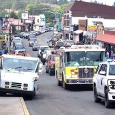 Procession honors air tanker pilot killed fighting Grant County wildfire