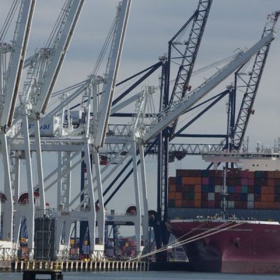 There’s already a queue of cargo ships backing up at US ports