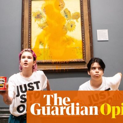 As the waters rise, a two year sentence for throwing soup. That’s the farcical reality of British justice | George Monbiot