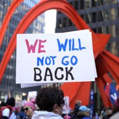 Abortion rights at forefront of Women’s March rallies in runup to Election Day