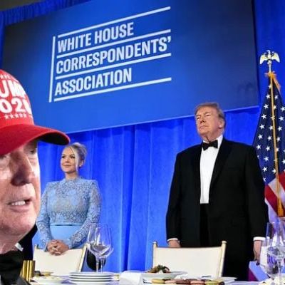 Trump makes historic first WHCA Dinner address, rescheduled after April shooting